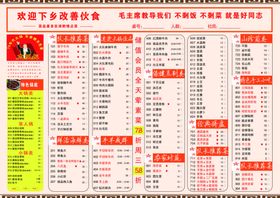 火锅菜单