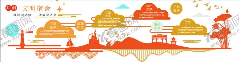 编号：15341002220414507325【酷图网】源文件下载-文明宿舍
