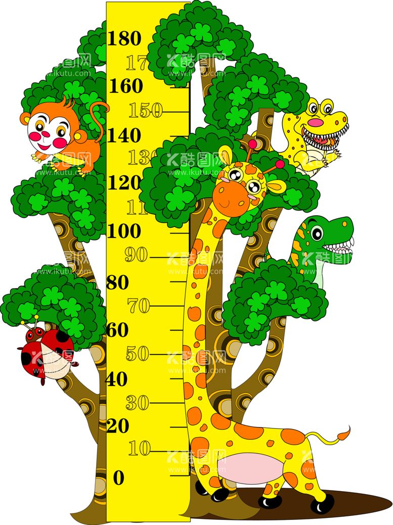 编号：11108701130123058591【酷图网】源文件下载-儿童身高标尺