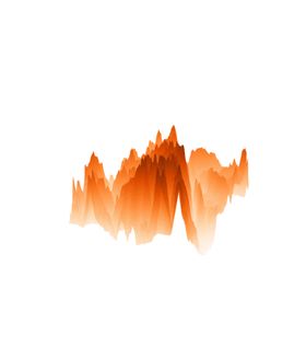 抽象山峰梦幻插画烟雾缭绕矢量
