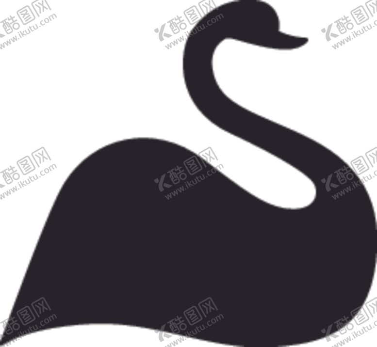 编号：49398509111817239561【酷图网】源文件下载-野生动物系黑天鹅矢量图动