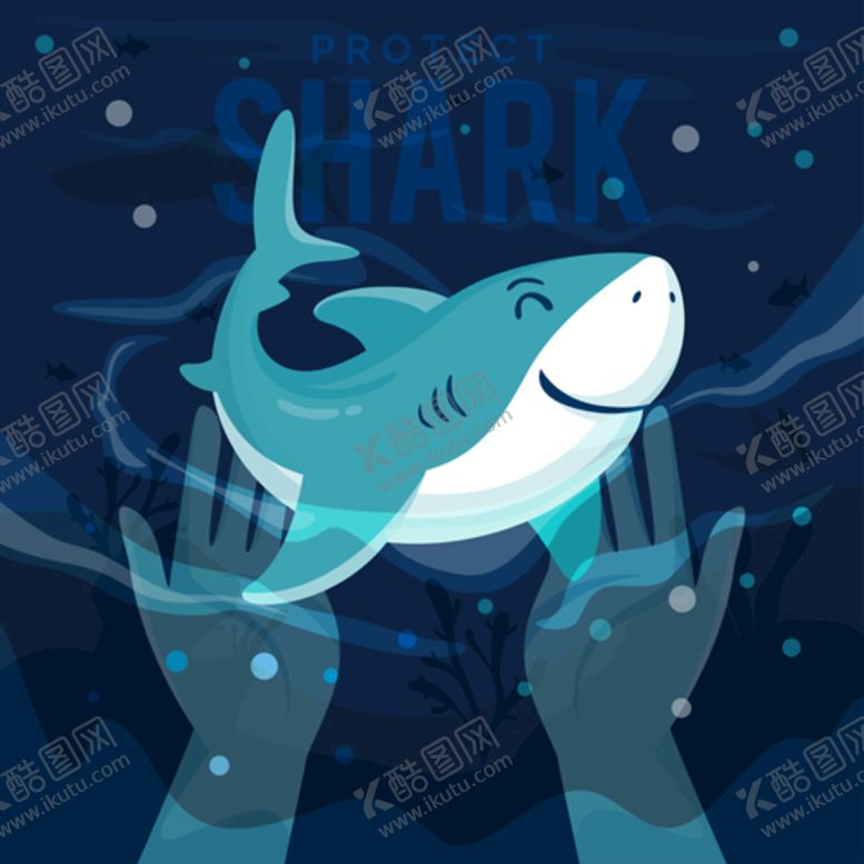 编号：68314209222312463185【酷图网】源文件下载-卡通鲨鱼