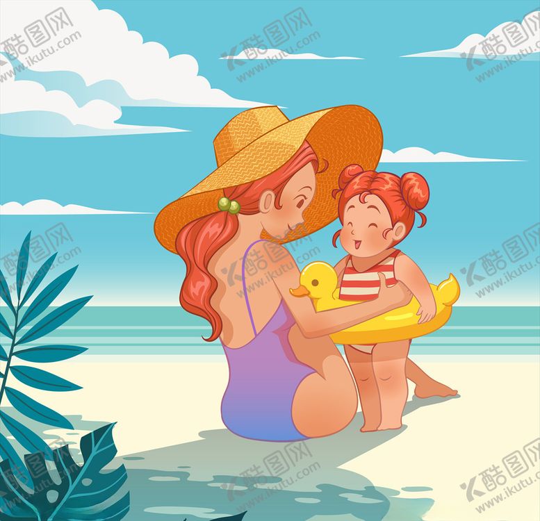 编号：61348207012201461745【酷图网】源文件下载-卡通母女