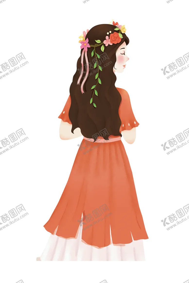 编号：36400104180503311699【酷图网】源文件下载-彩绘人物背影