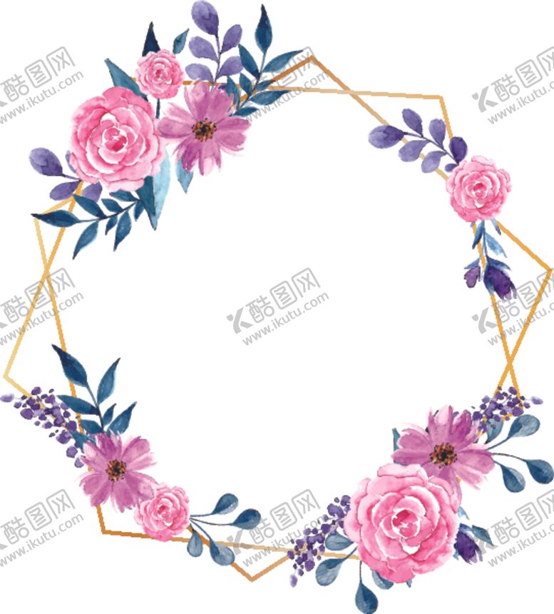 编号：31406407132257052290【酷图网】源文件下载-花环免扣素材