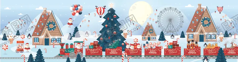 编号：81701809101445277299【酷图网】源文件下载-圣诞节创意卡通图案