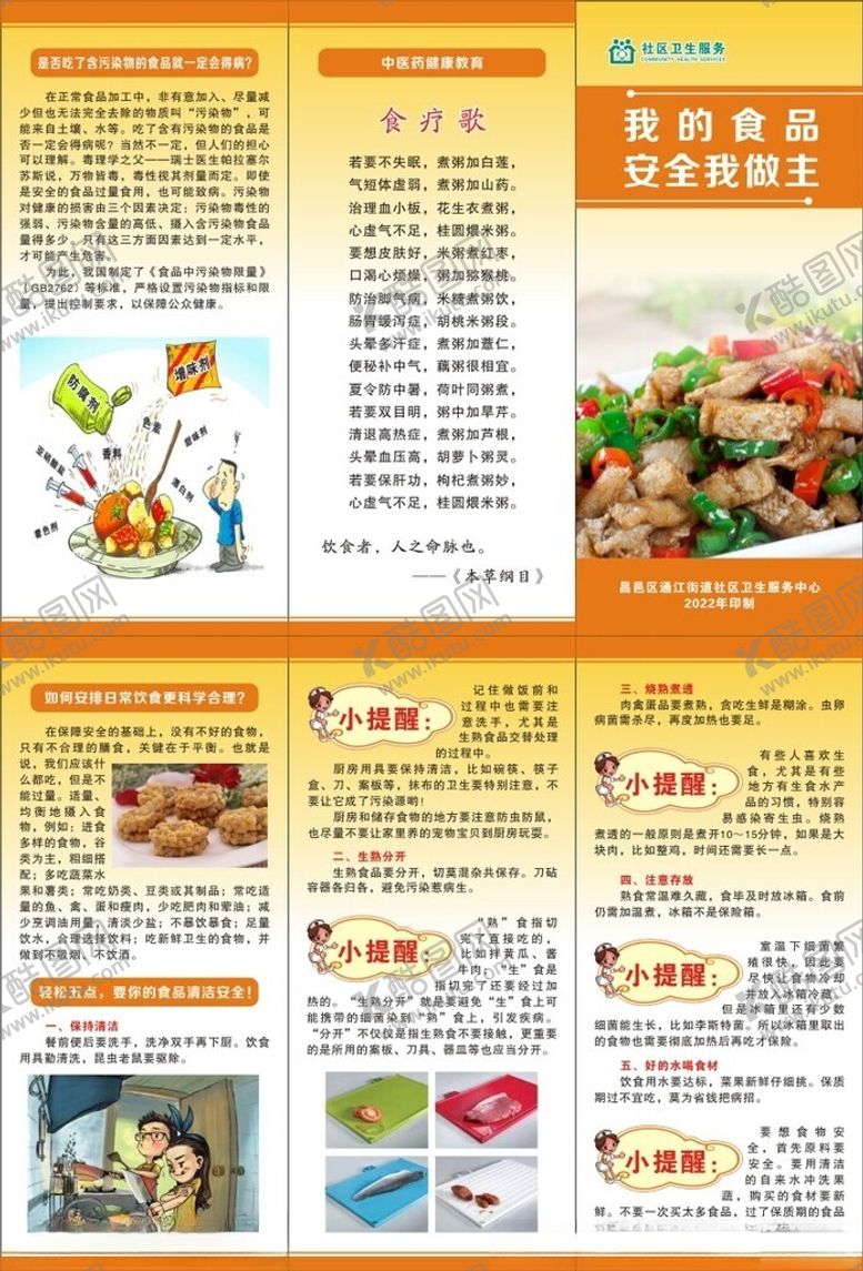 编号：71021204011828344713【酷图网】源文件下载-营养美食资讯宣传页