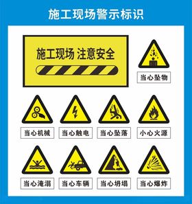 工地安全施工警示牌