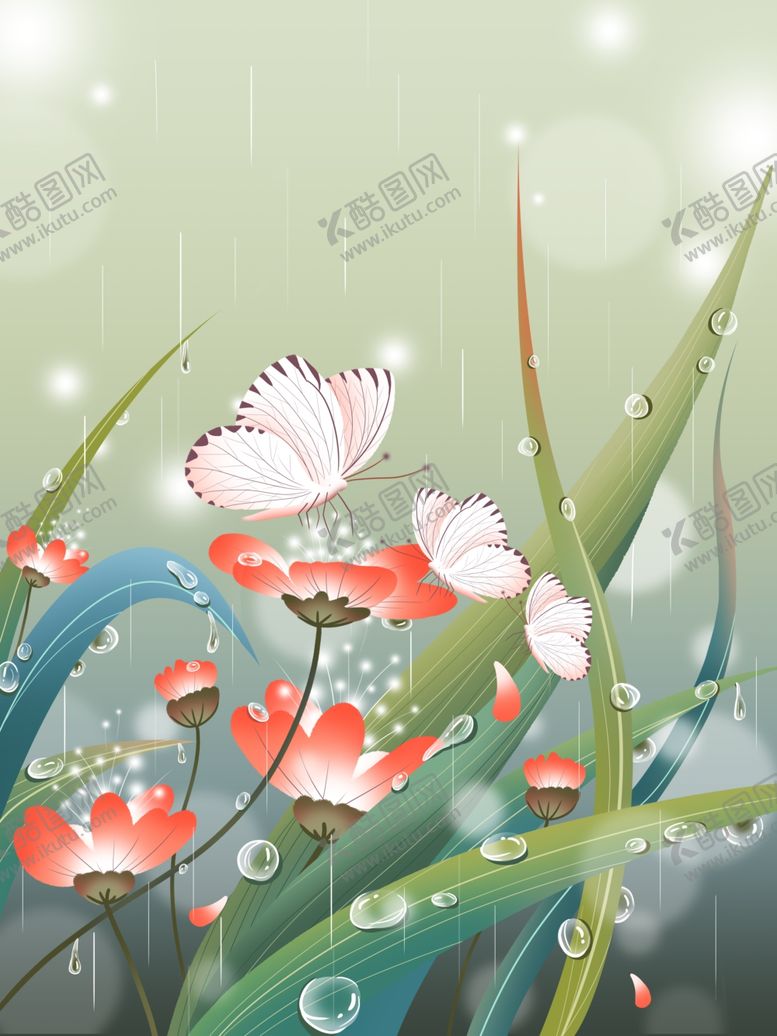编号：22001006270119438780【酷图网】源文件下载-春雨润如苏插画