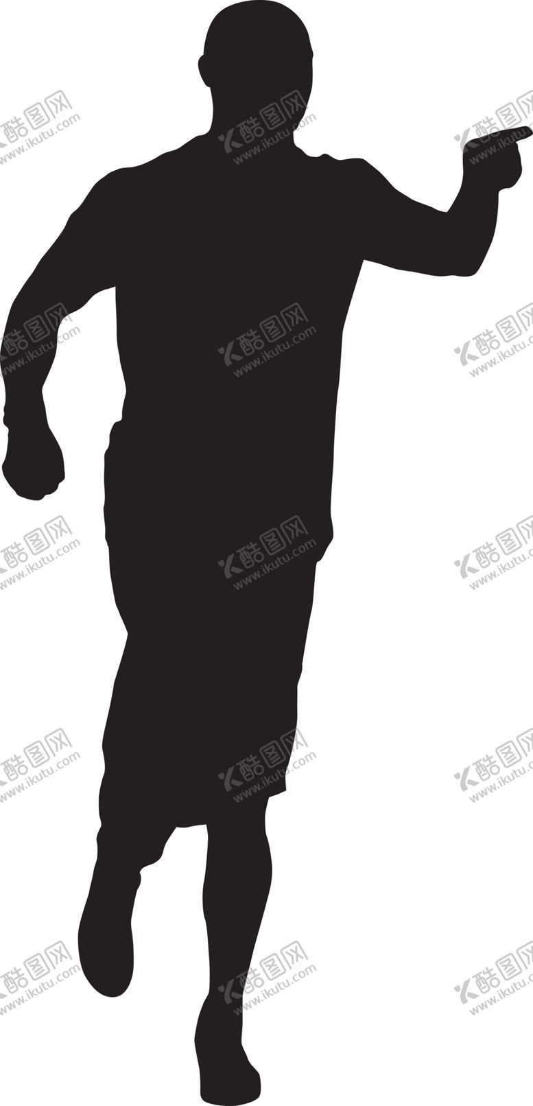 编号：94733006142320345777【酷图网】源文件下载-运动员剪影