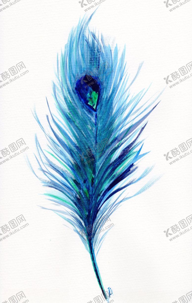 编号：21682807041155228245【酷图网】源文件下载-孔雀羽毛背景墙装饰画