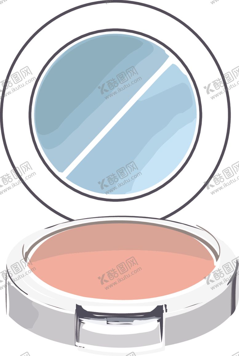 编号：21716501270222577366【酷图网】源文件下载-化妆镜化妆品彩妆粉底粉饼眼影