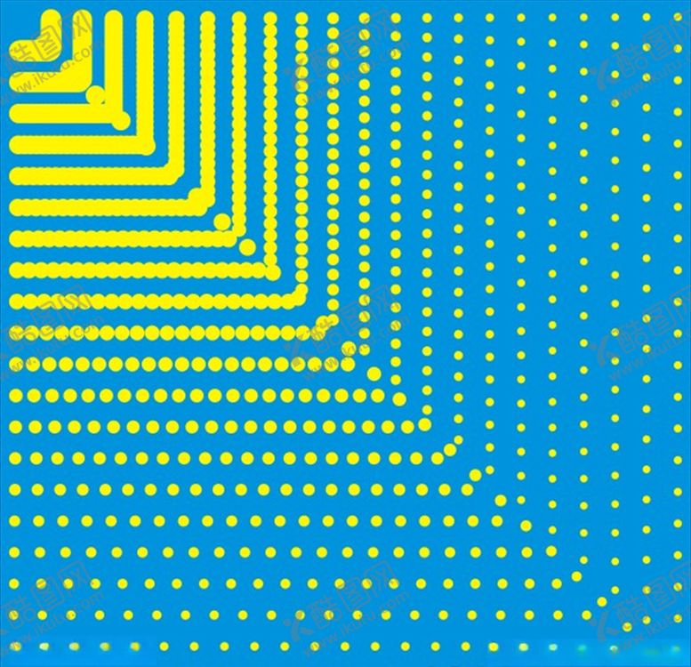 编号：10379909261611227181【酷图网】源文件下载-原点渐变大小几何图形点点