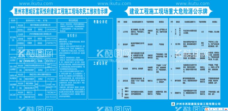 编号：76025401122317216568【酷图网】源文件下载-维权告示牌  现场重大危险源