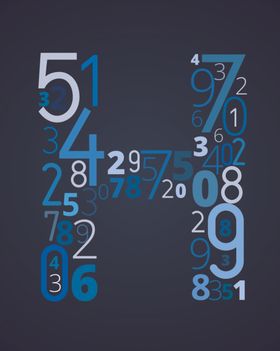 蓝色字体科技艺术字设计金星素材