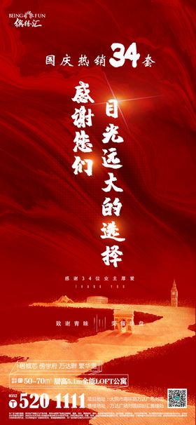 地产热销数字海报朋友圈