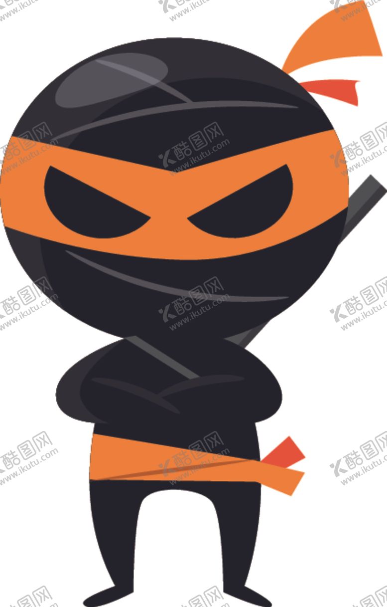 编号：65195705050658374472【酷图网】源文件下载-卡通忍者