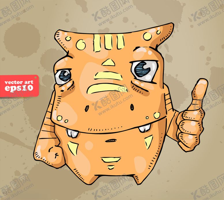 编号：16081910100446115949【酷图网】源文件下载-卡通怪兽