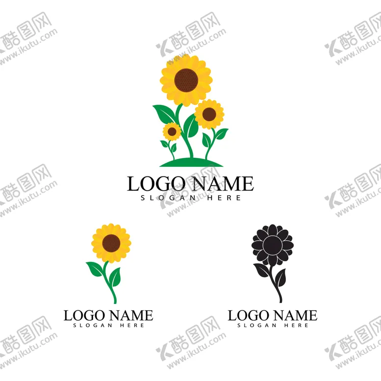 编号：78345909131115024670【酷图网】源文件下载-卡通向日葵logo