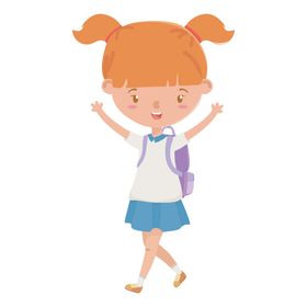 卡通儿童人物形象小朋友小孩子学生