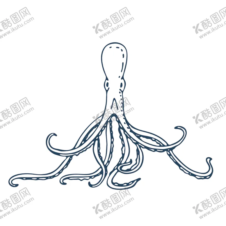 编号：21313806170359147084【酷图网】源文件下载-手绘海洋生物