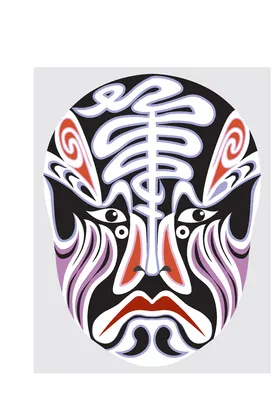 中国风传统京剧脸谱