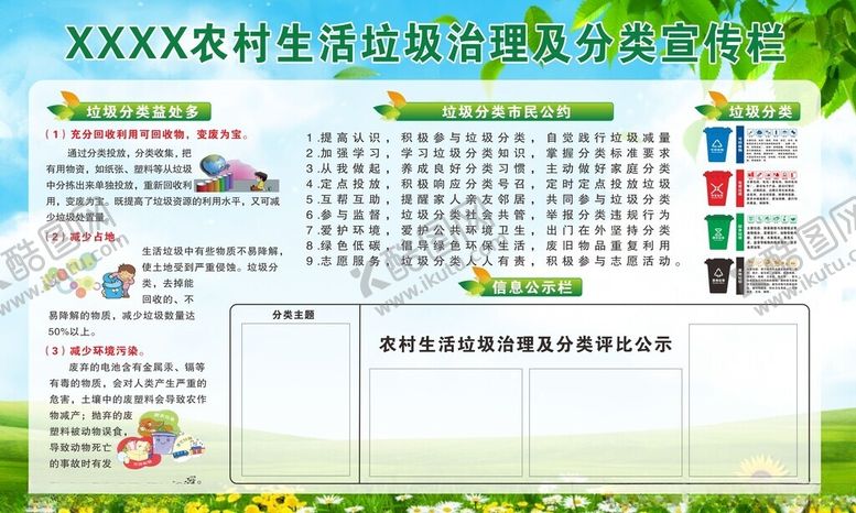 编号：57153802280544102497【酷图网】源文件下载-垃圾分类展板