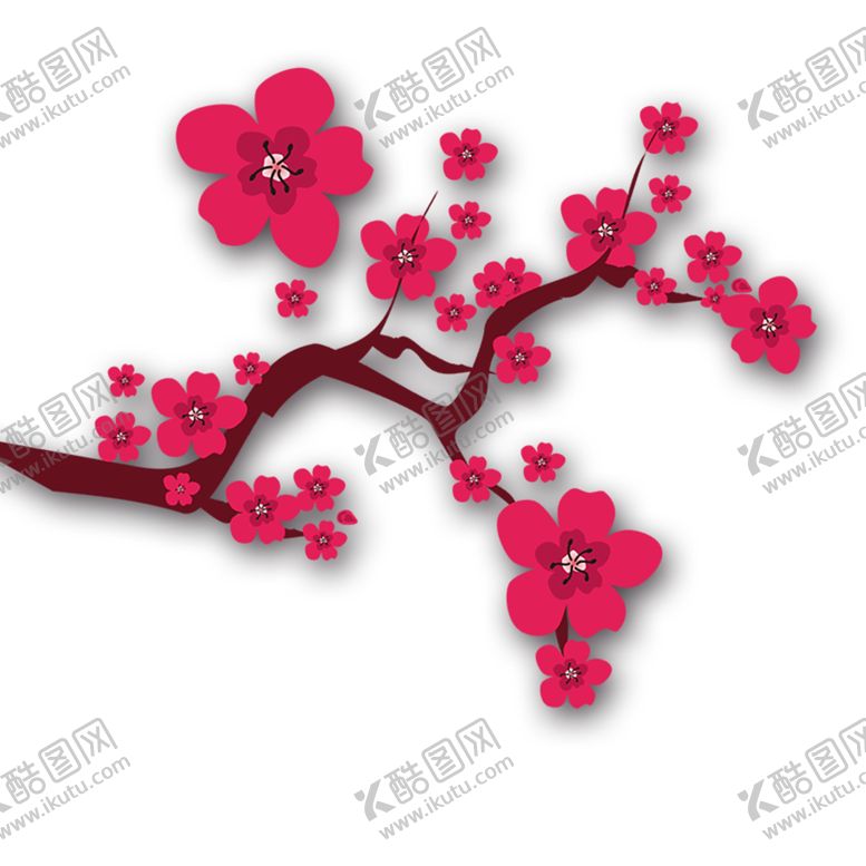 编号：55528206242141047447【酷图网】源文件下载-中国风水墨梅