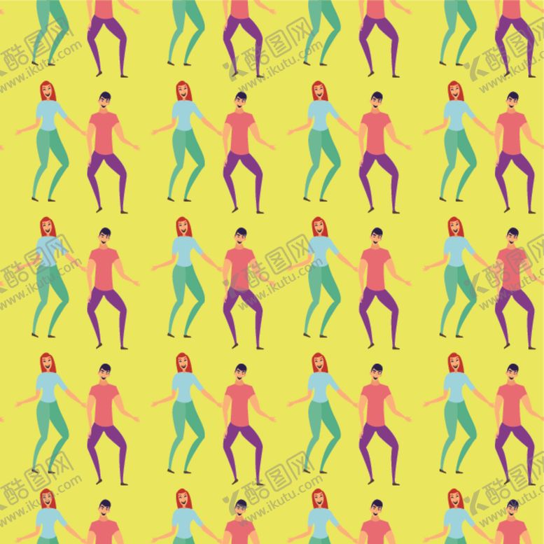 编号：98090210091607067273【酷图网】源文件下载-卡通情侣