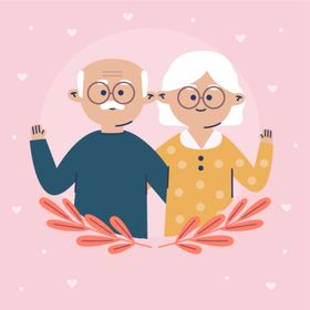 老年人外祖父母敬爷爷奶奶