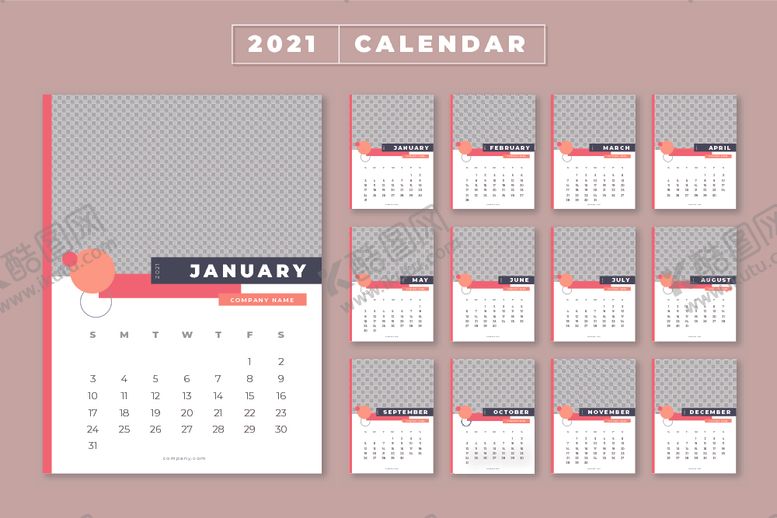 编号：54966909271508455541【酷图网】源文件下载-2021年历