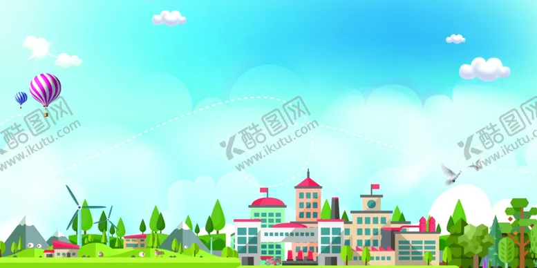 编号：77376905130707362362【酷图网】源文件下载-蓝天白云背景图片