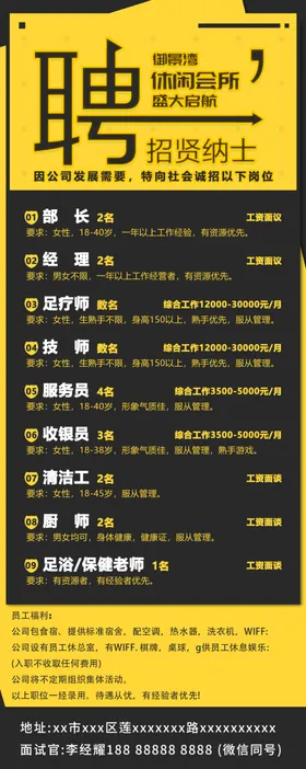 招聘KTV超市酒店