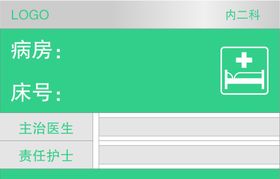 医院病房门口告示牌指示牌
