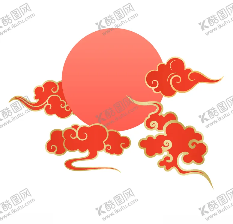 编号：78988705031752389201【酷图网】源文件下载-日出祥云素材