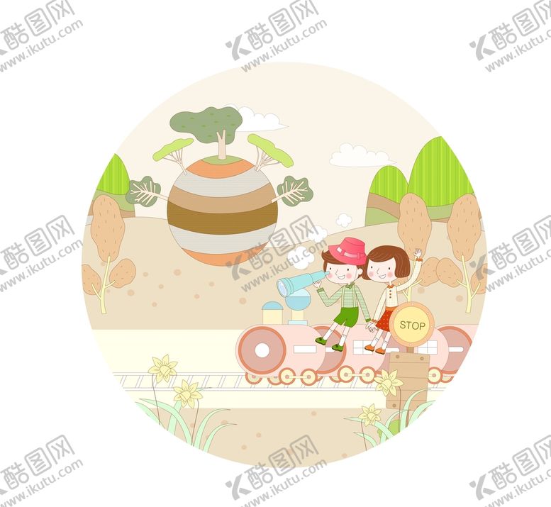 编号：30803402030617033418【酷图网】源文件下载-儿童插画
