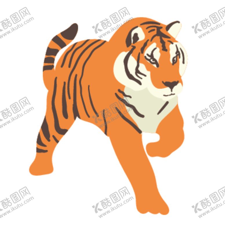 编号：78829209250507128246【酷图网】源文件下载-创意老虎插画图案