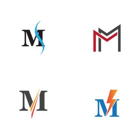 字母标 logo 标志M 字