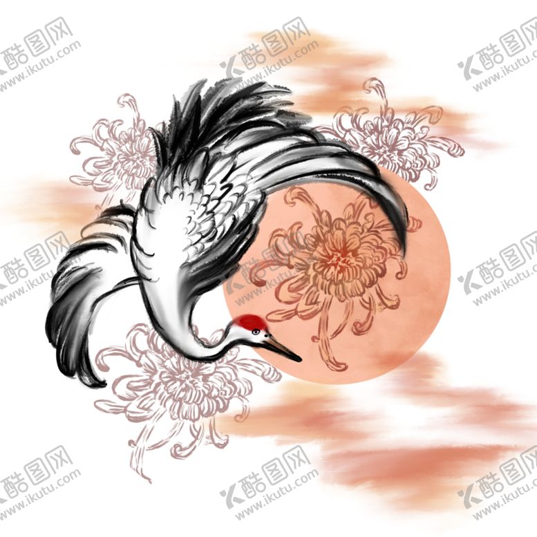 编号：38262006261523125554【酷图网】源文件下载-仙鹤