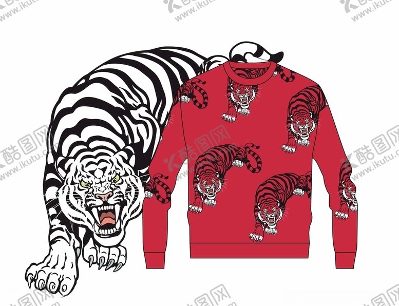 编号：78403110291514214669【酷图网】源文件下载-老虎毛衣