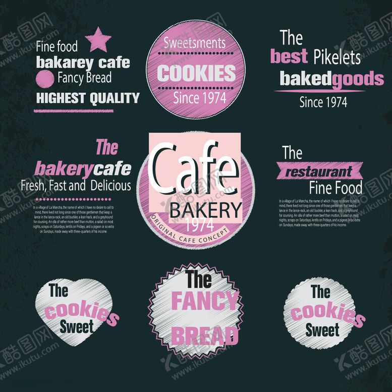 编号：38636104042234355726【酷图网】源文件下载-咖啡馆与面包店宣传素材