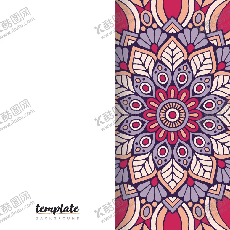 编号：33087609090511145153【酷图网】源文件下载-曼陀罗花纹