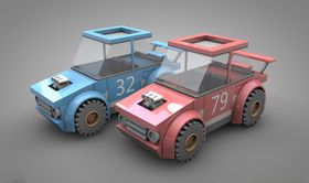 C4D模型越野战斗车