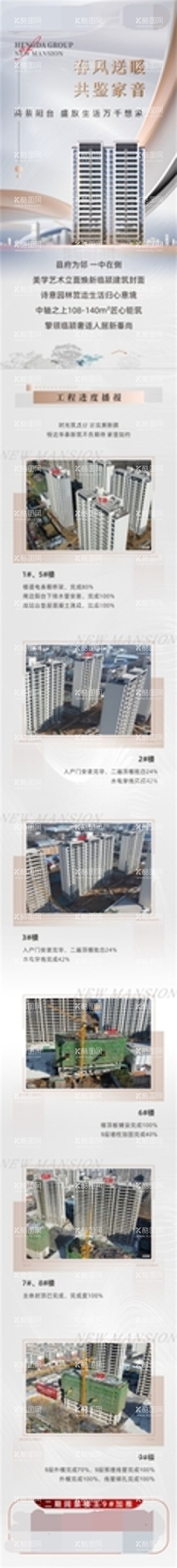 编号：72106911291741055184【酷图网】源文件下载-房地产长图工程播报推文