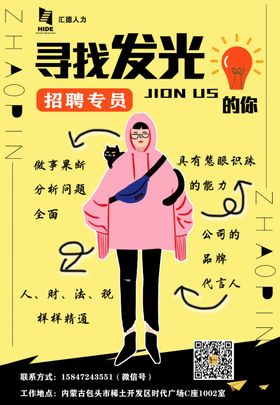 招聘手绘海报