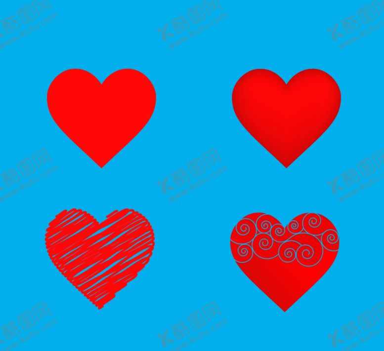 编号：37326909270928161778【酷图网】源文件下载-红色爱心图标