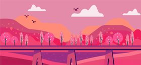 风景插画