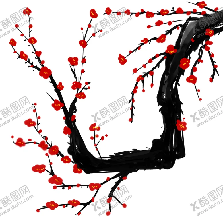 编号：69747705020941513253【酷图网】源文件下载-中国风水墨梅