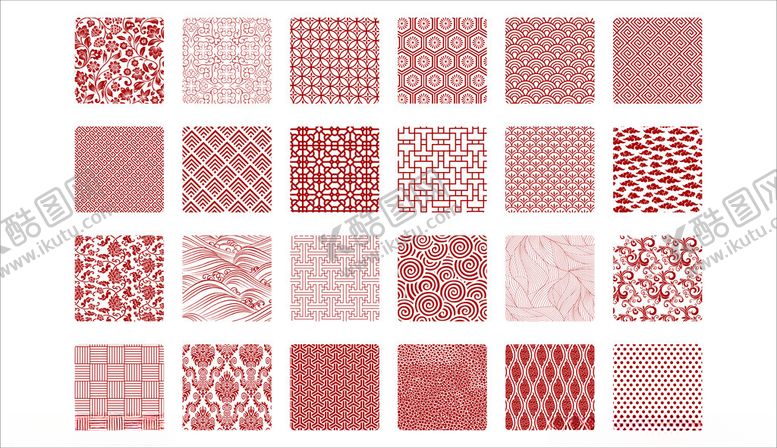编号：66380804011940419655【酷图网】源文件下载-粉色系几何图案纹理集合