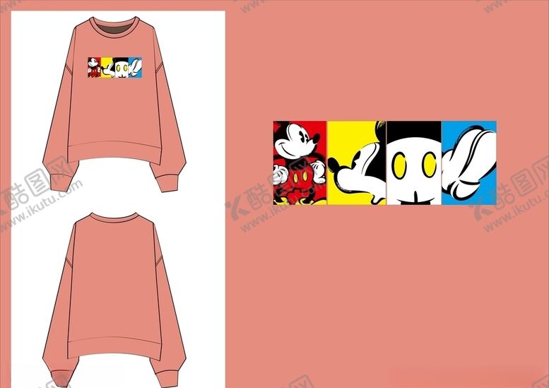 编号：93331109200543126818【酷图网】源文件下载-女装卫衣图案设计印花